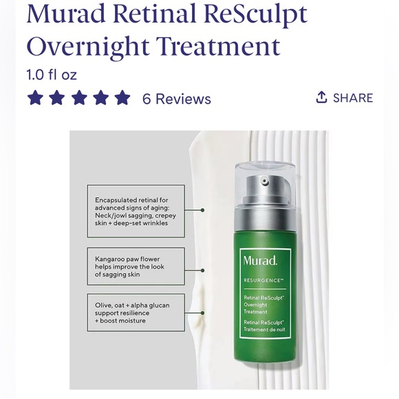 Murad Resurgence Retinol ReSculpt Treatment - $105